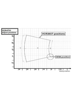 Zestaw regulowanych podnóżków z dźwigniami GILLES VCR-KT03 KTM (wybrane modele) czarny