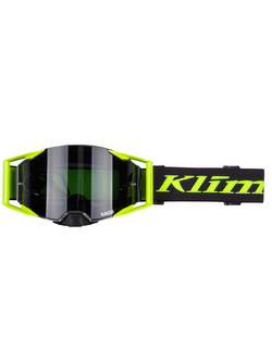 Gogle motocyklowe Klim Rage Off-Road czarno-fluo z mocno przyciemnianą szybką