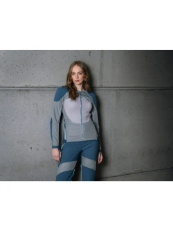 Koszula z ochraniaczami damska Knox Urbane Pro Move niebiesko-szara