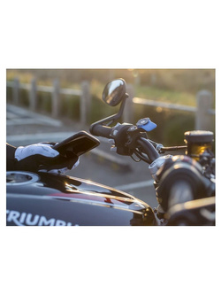 Zestaw na motocykl: etui na telefon iPhone 13 + wodoodporny pokrowiec + mocowanie Quad Lock 