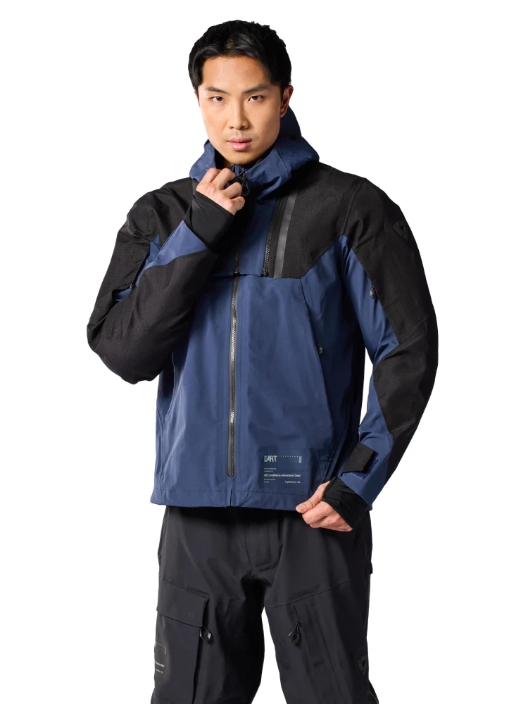 Kurtka enduro REV’IT! Component 3 H2O czarno-niebieska