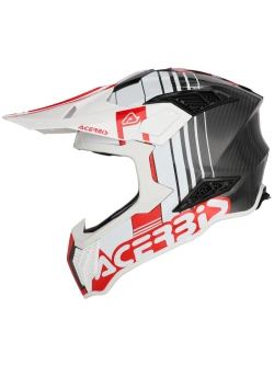 Kask enduro Acerbis Airstrike-C biało-czerwony