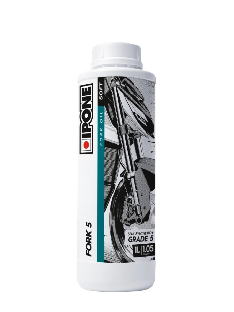 Olej do teleskopów/ amortyzatorów/ zawieszenia IPONE Fork Semi-Synthetic Plus 5W [poj.: 1 litr]