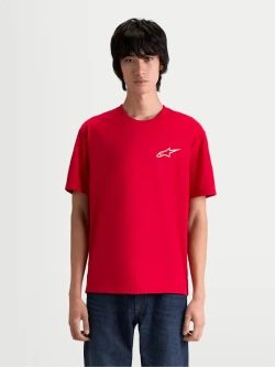 Koszulka z krótkim rękawem Alpinestars Combo Back CSF czerwona