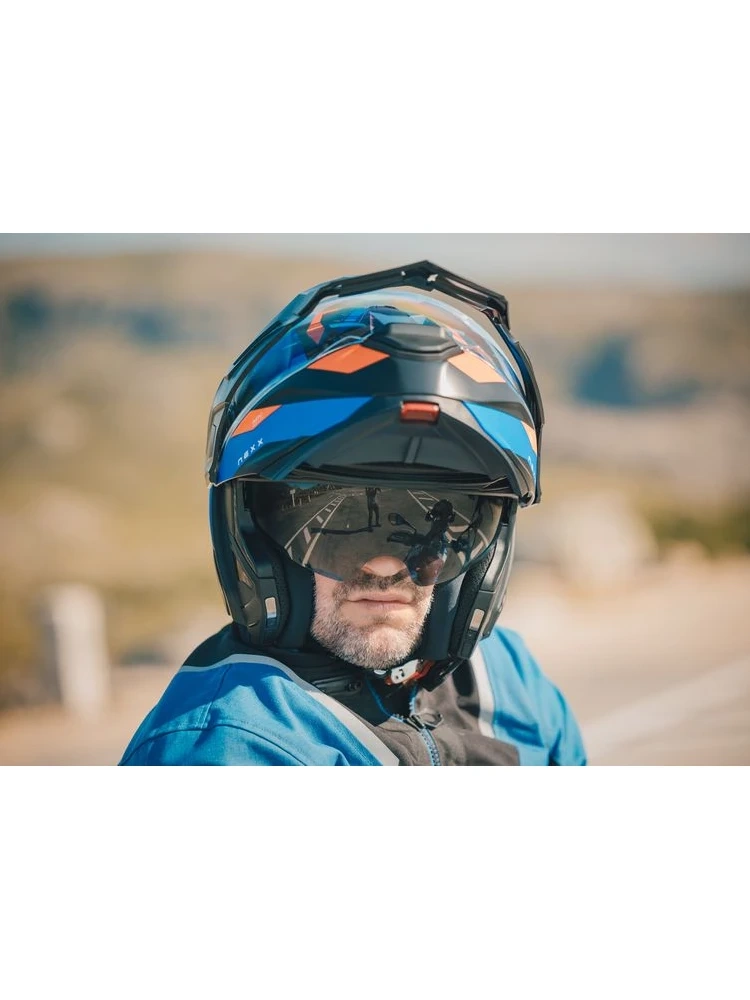 Kask adventure Nexx X.Lifecountry Terra szaro-czarno-czerwony matowy