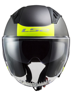 Kask otwarty LS2 OF600 Copter II Urbane czarno-szaro-żółty matowy