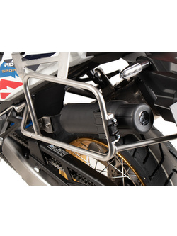 Zestaw: kufry boczne + stelaże Hepco&Becker Xplorer Cutout do Hondy CRF 1100L Africa Twin Adventure Sports (24-) srebrne