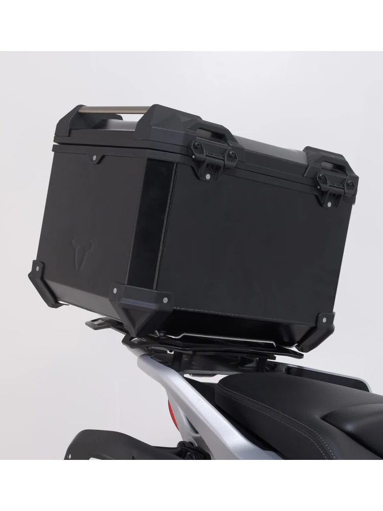 Zestaw: kufry boczne 37/45 + kufer centralny + stelaże TRAX ADV SW-Motech Moto Guzzi V85 TT (24-) czarne