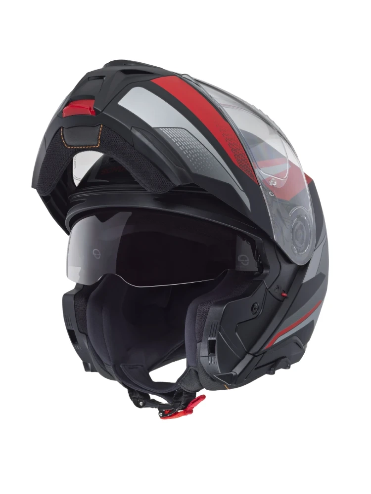 Kask szczękowy Schuberth Concept Tracer czarno-szaro-czerwony