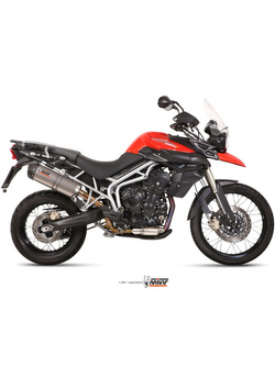 Tłumik motocyklowy Slip-On Line (Oval) MIVV do Triumph Tiger 800 XC / XR / XRX / XCX / XRT / XCA (11-16) titanium