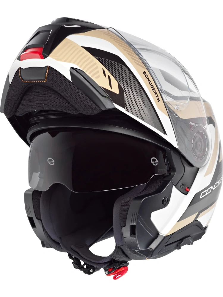 Kask szczękowy Schuberth Concept Kinetic brązowo-biało-szary