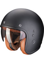 Kask otwarty Scorpion Belfast Evo Solid czarny połysk