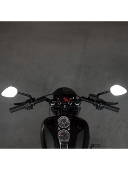 Lusterko motocyklowe uniwersalne Motogadget Mo.view Sport aluminiowe, czarne [długość ramienia: 180 mm]