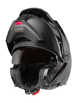 Zestaw: kask szczękowy Schuberth E2 czarny matowy + dedykowany interkom motocyklowy