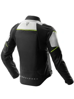 Kurtka motocyklowa tekstylna Rebelhorn Swift czarno-szara-fluo