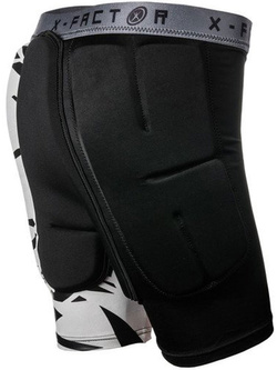 Spodenki ochronne dziecięce X-Factor Junior Mega II czarno-białe