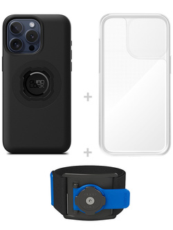 Zestaw do biegania: etui MAG na telefon iPhone 16 Pro Max (magnetyczne) + wodoodporny pokrowiec MAG + opaska sportowa Quad Lock
