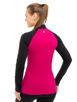 Bluza termoaktywna damska Brubeck Athletic różowo-czarna