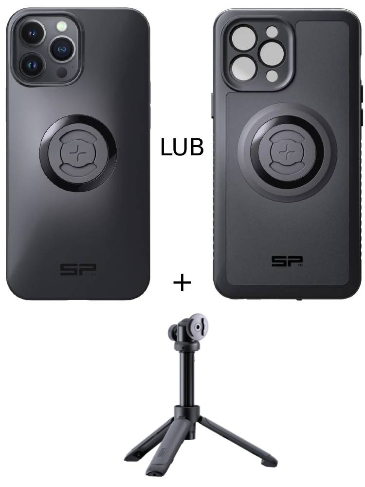 Zestaw: etui na telefon iPhone 13 Pro Max + statyw/selfie stick SPC+ SP Connect