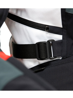 Kurtka motocyklowa damska tekstylna Dainese Carve Master 3 Gore-Tex czarno-szaro-czerwona