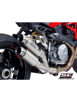 Podwójny tłumik SC-Project Twin GP70-R Carbon / Titanium (Slip on) - Ducati Monster 1200 / S / R [17-21]