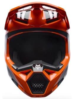 Kask enduro dziecięcy Fox V1 Draft czarno-biało-pomarańczowy