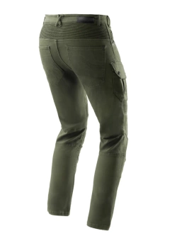 Jeansy motocyklowe Rebelhorn Faster zielone