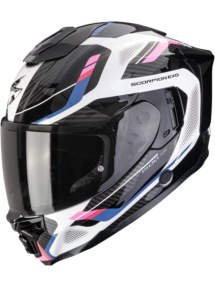 Kask integralny Scorpion EXO-1500 AIR Sleek biało-czarny-różowy