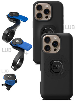 Zestaw rowerowy: etui na telefon iPhone 16 Pro + mocowanie Quad Lock
