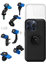 Zestaw na motocykl: etui MAG na telefon iPhone 16 Pro (magnetyczne) + wodoodporny pokrowiec MAG + mocowanie Quad Lock