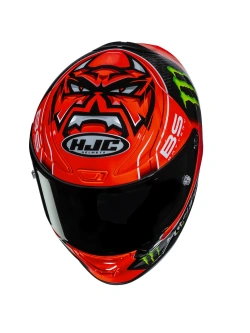 Kask integralny HJC RPHA 1 V2 Carbon Quartararo Replica czerwono-czarny