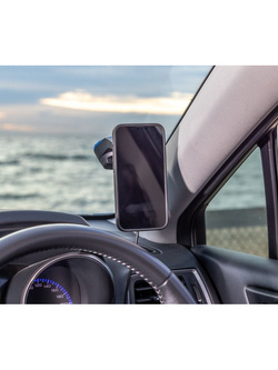 Zestaw do samochodu: etui MAG na telefon Samsung Galaxy S25+ (magnetyczne) + mocowanie Quad Lock