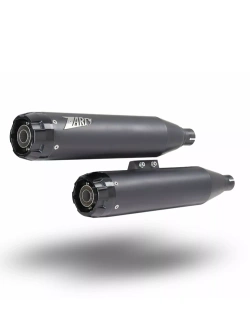 Tłumik motocyklowy Zard Overlapped Slip-On Harley Davidson (wybrane modele) czarno-brązowy