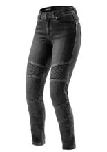 Jeansy motocyklowe damskie Rebelhorn Agness 2 Mono czarne