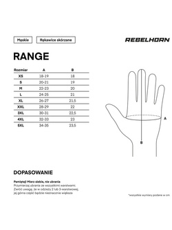 Rękawice motocyklowe Rebelhorn Range czarne