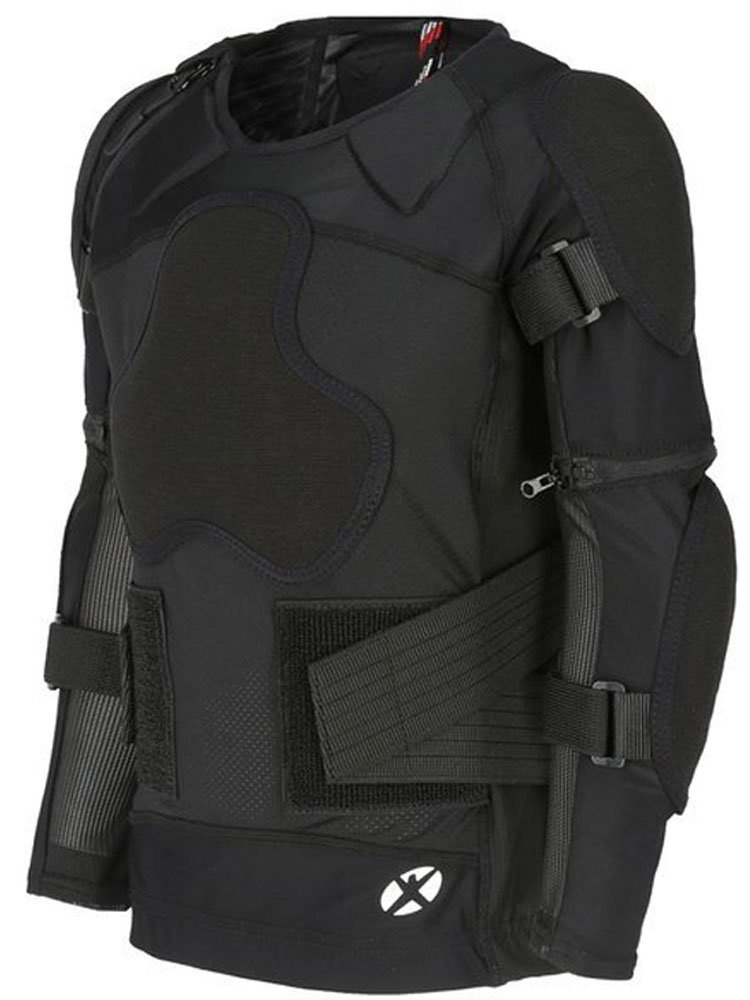 Bluza dziecięca z ochraniaczami X-Factor Junior Brave kevlar czarna