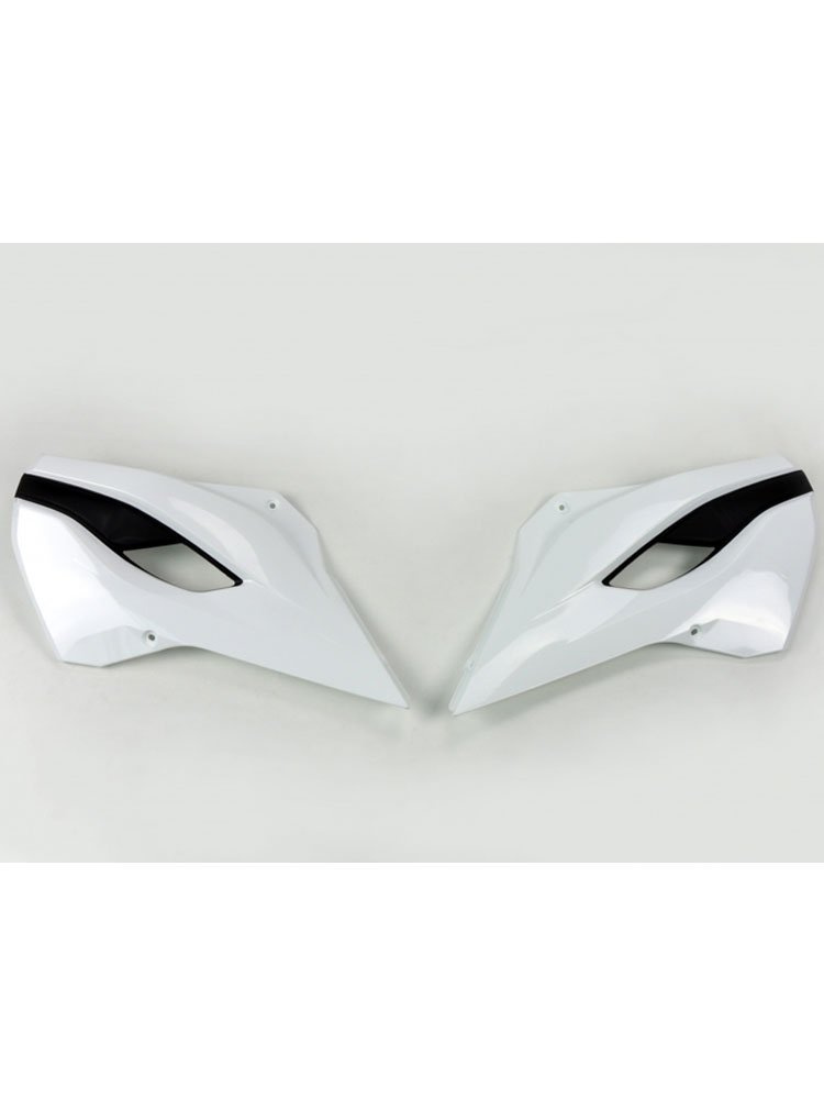 Osłony chłodnicy UFO do Husqvarna TC 125/300 (14-15), TE/TX 125/250/300 (14-16), TC 250 (16), FC 250/350/450 (14-15), FE 250/350/450/501 (14-16) białe