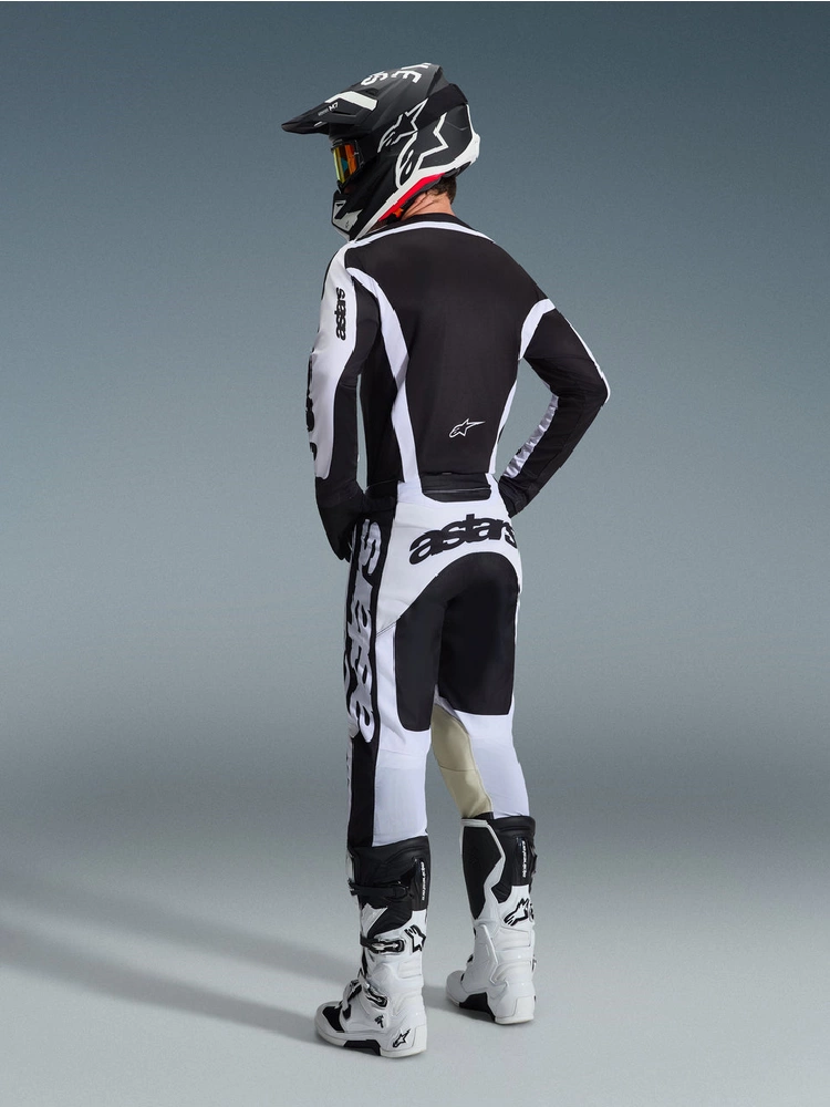 Spodnie cross Alpinestars MX Racer Riway biało-czarne