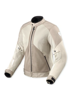 Kurtka motocyklowa damska tekstylna REV’IT! Torque 3 H2O brązowo-biała