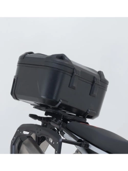 Zestaw: kufry boczne DUSC L + kufer centralny DUSC M + stelaże PRO + stelaż Adventure-Rack SW-Motech BMW F 800/ 700/ 650 GS (07-18) [poj.: 1 x 33l + 2 x 41l]