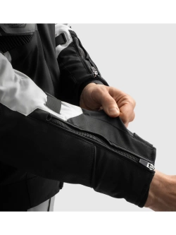 Kurtka motocyklowa tekstylna Rebelhorn Borg II czarno-szaro-żółta