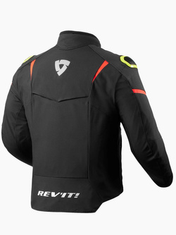 Kurtka motocyklowa tekstylna REV’IT! Hyperspeed 2 H2O czarno-fluo żółta