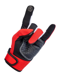 Rękawice cross Biltwell Baja czerwono-czarne