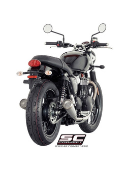 Tłumiki stożkowe '70s Slip-On SC-Project do Triumph STREET TWIN [16-17]