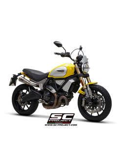 Komplet dwóch tłumików SC-Project Conic 70's Stainless steel (Slip on) - Ducati Scrambler 1100 [18-19]