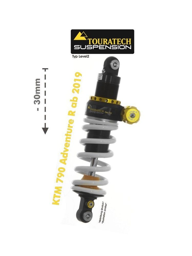 Amortyzator obniżający zawieszenie o 30 mm level 2 Touratech do KTM 790 Adventure R (19-)/ 890 Adventure/ R (21-)