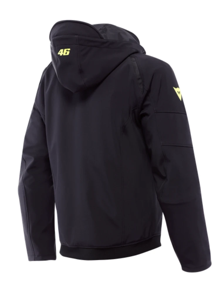 Kurtka motocyklowa tekstylna Dainese Ignite 2 Tex VR46 czarno-żółta