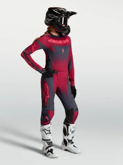 Bluza cross damska Alpinestars MX Stella Techstar Swan szaro-czerwona