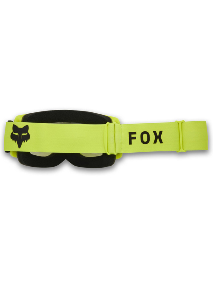 Gogle motocyklowe Fox Main Core z przezroczystą szybą, fluo-czarne