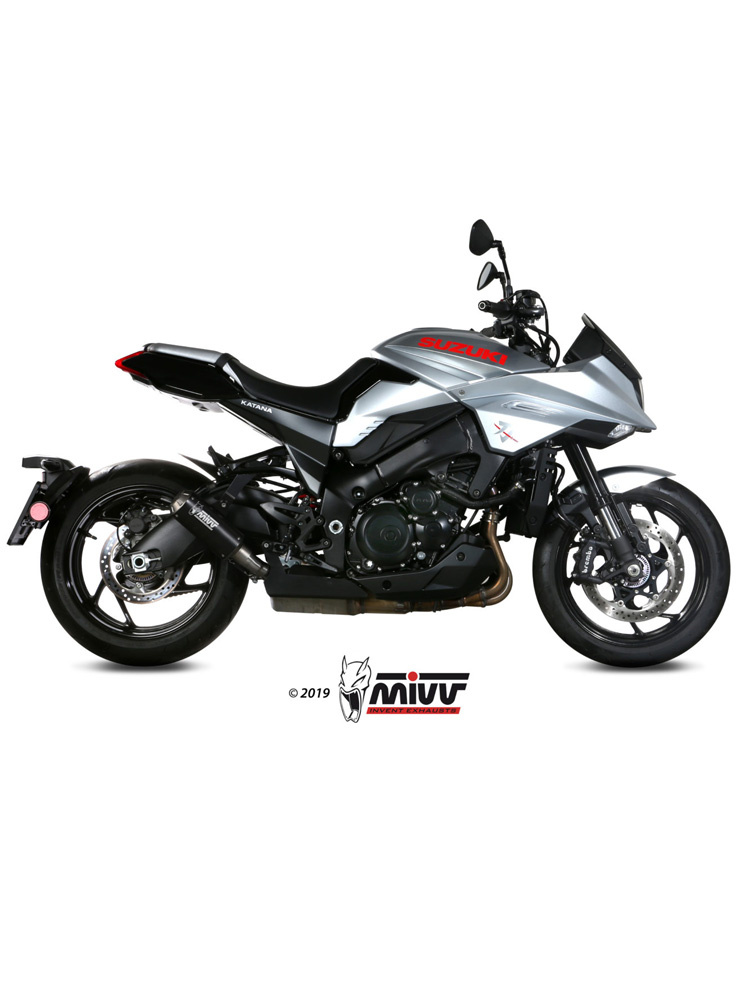 Tłumik motocyklowy Slip-On Line (MK3) MIVV do Suzuki Katana 1000 (19-) czarny